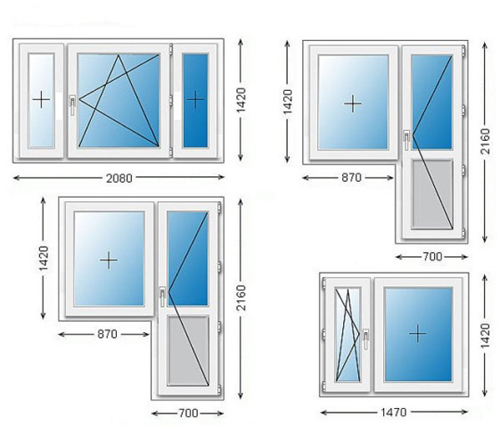 Стандартный размер окна в квартире