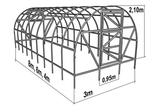 Установка теплицы из поликарбоната своими руками