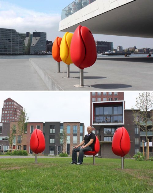 Самые креативные и необычные скамейки со всего мира (34 фото)