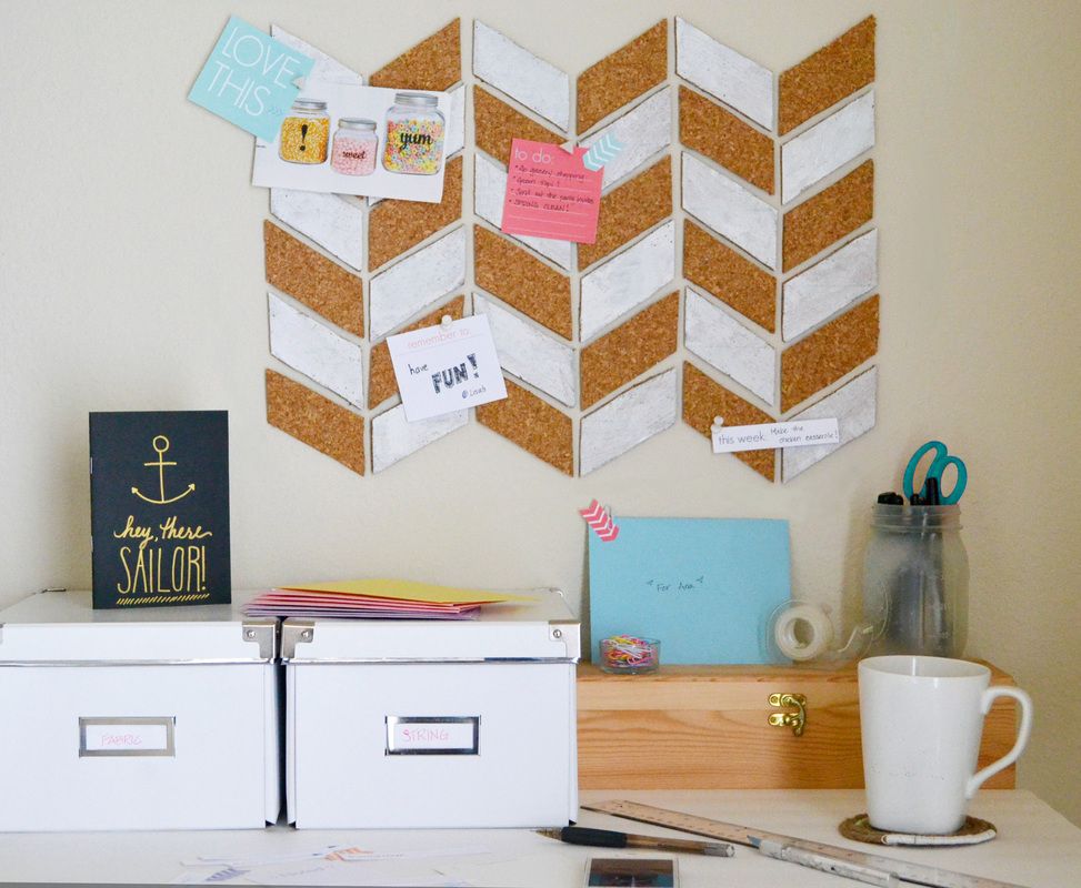 herringbone-bulletin-board