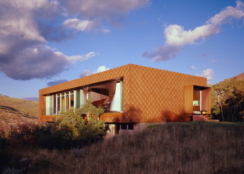 Sparano Mooney Architecture Corten House Facade