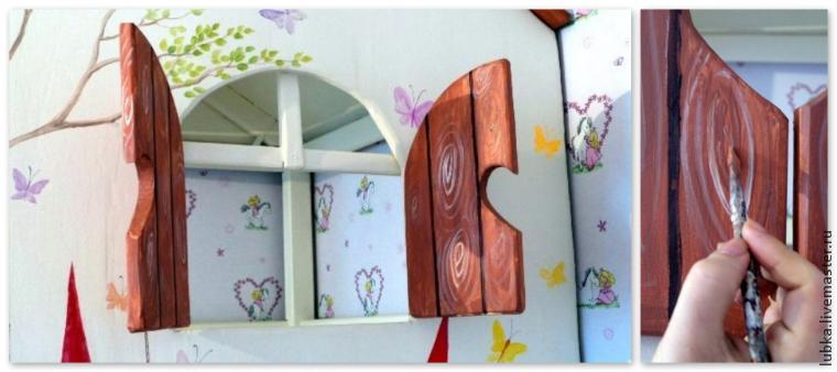Декорируем деревянный детский домик, фото № 15