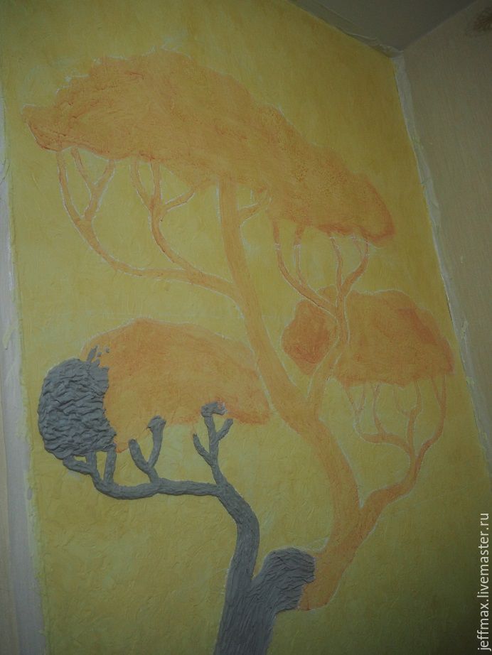 Как сделать барельеф «Дерево» на стене, фото № 1