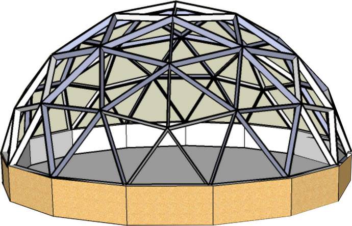 При создании купольной конструкции следует уделить особое внимание ее качественной герметизации и утеплению
