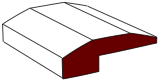 drawing of threshold saddle molding