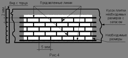 Трафарет под кирпичную кладку