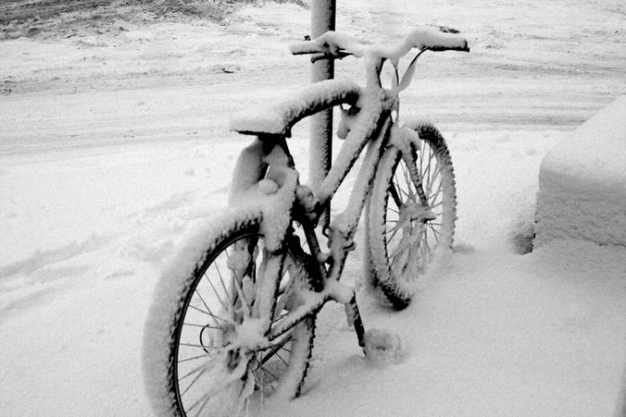 хранение велосипеда зимой