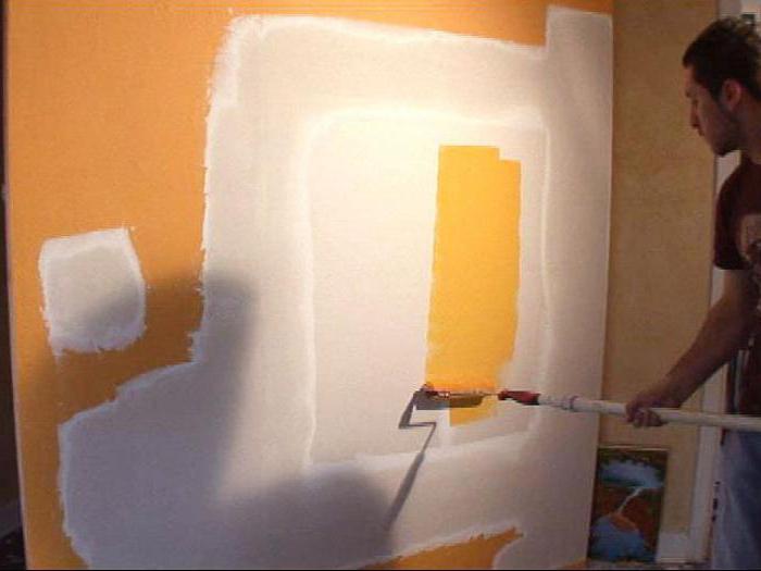 покраска стен из гипсокартона 