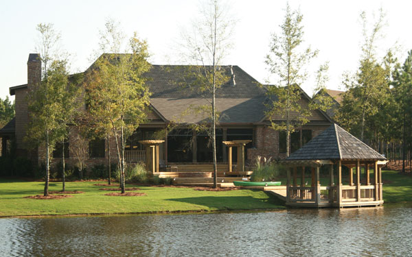 Luxury home design with floating gazebo