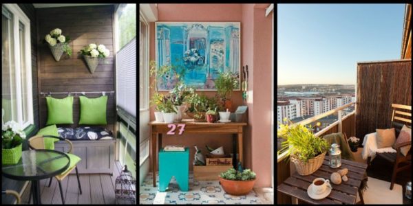 Как обустроить балкон внутри просто и дешево: интересные идеи 2018-2019