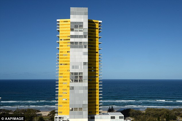 A residential apartment building is seen at Broadbeach on the Gold Coast