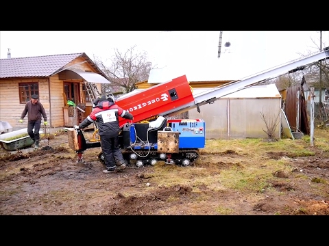 Забивка жб свай мини копровой установкой СвайМастер