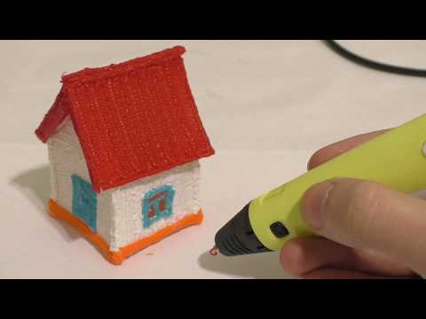 3D ручка, рисуем простой домик.