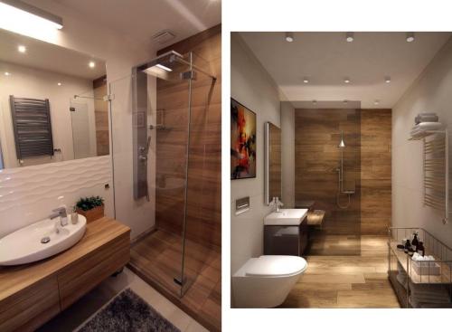 Сочетание камня и дерева в интерьере ванной. Применить плитку под дерево в интерьер ванной комнаты можно несколькими способами.
