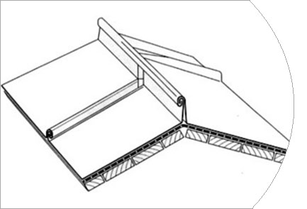 Конёк фальцевой кровли
