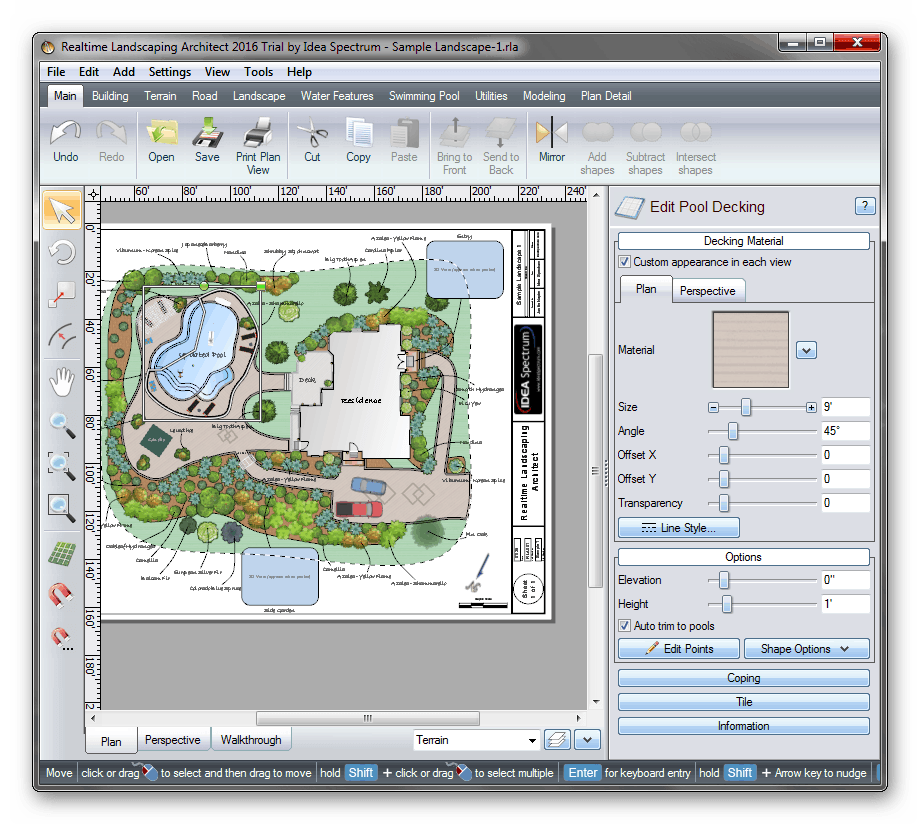 Использование Realtime Landscaping Architect