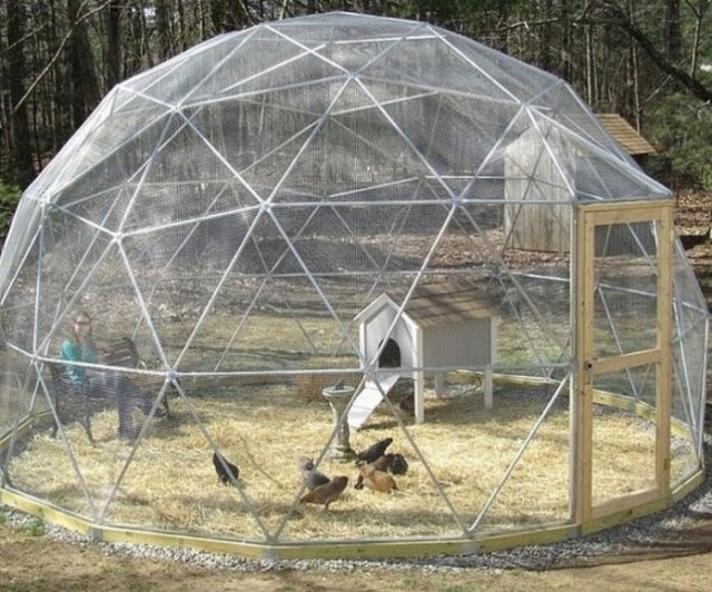 wooden geodesic dome