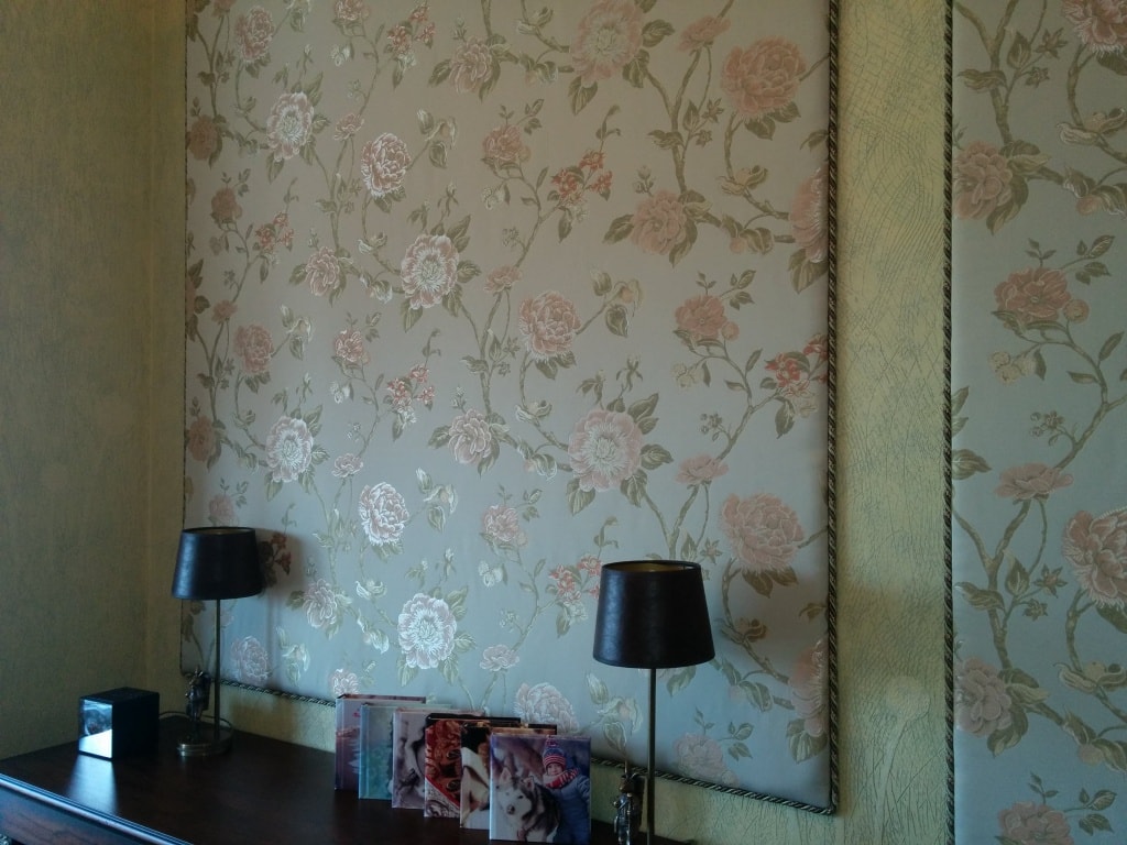 Мягкие стеновые панели с цветами