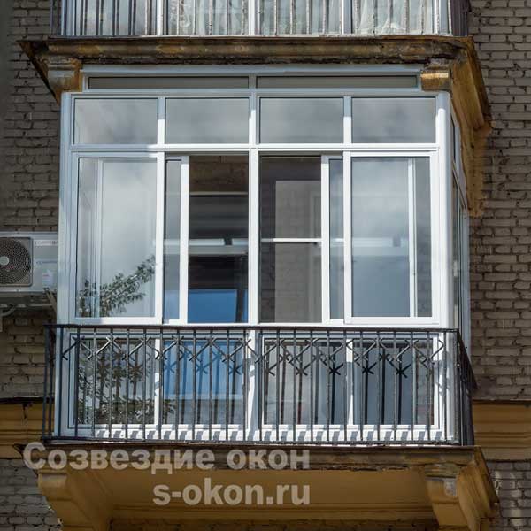 Остекление балконов в сталинском доме