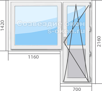 Звукоизолирующие окна в балконный блок