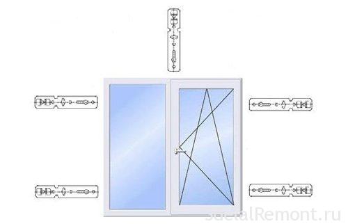 Анкерные пластины для окон ПВХ 