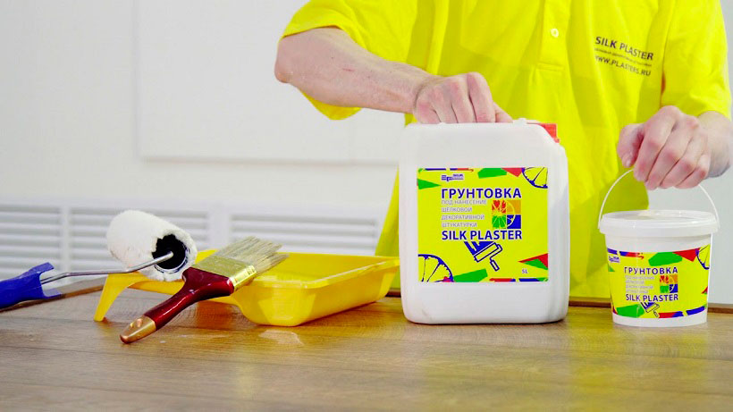Грунтовка silk plaster-финишное покрытие под жидкие обои