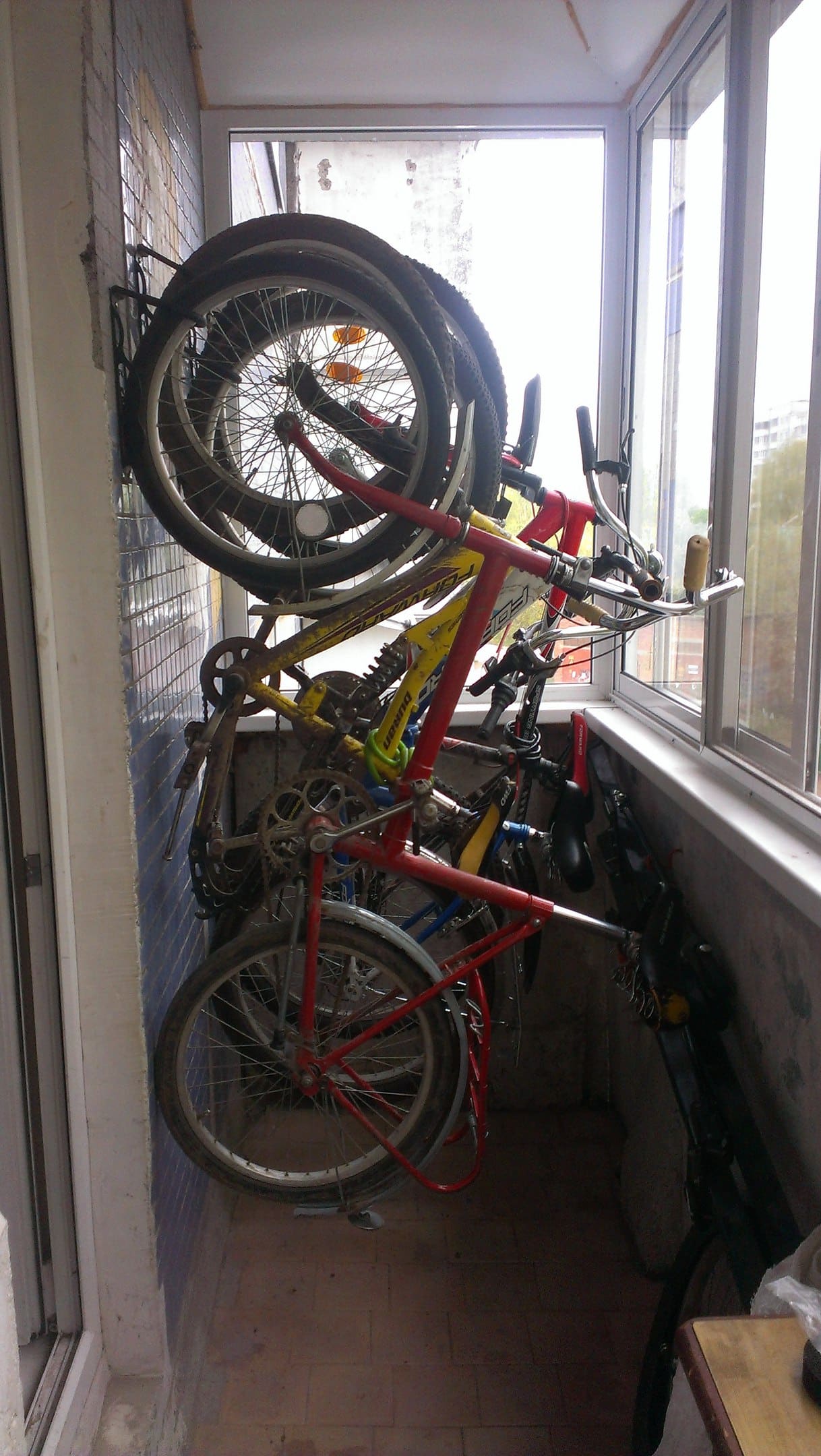 Как хранить велосипед на балконе зимой 