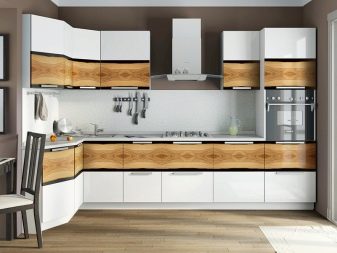 Угловые навесные шкафы для кухни: особенности и виды