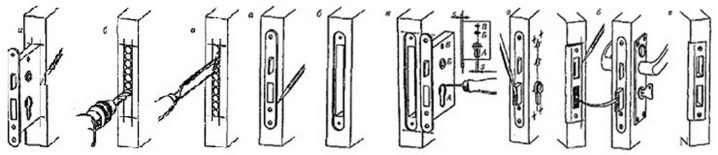 Как врезать замок в деревянную дверь?