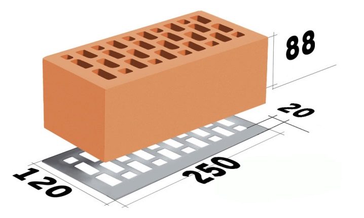 Размеры и особенности красного кирпича