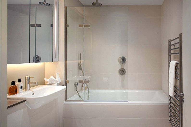 Белая ванная в современном стиле - Дизайн интерьера