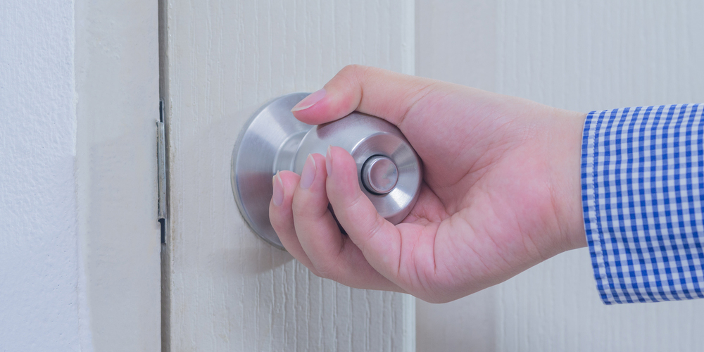 Push Button Door Knob Lock