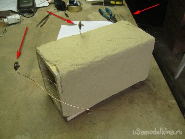 Прототип муфельной печи из доступных и недорогих материалов, для отжига стекла