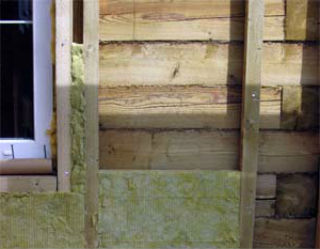 Утепление деревянных стен минеральной ватой