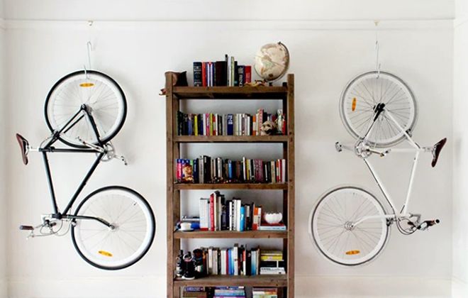 вертикальное крепление для велосипеда на стену