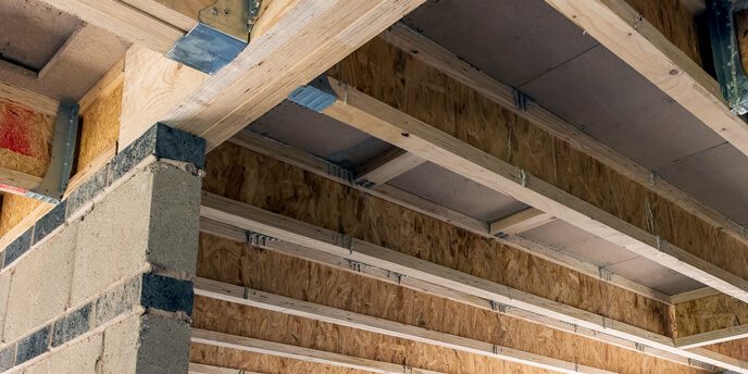 Floor Joists in Basement Ceiling