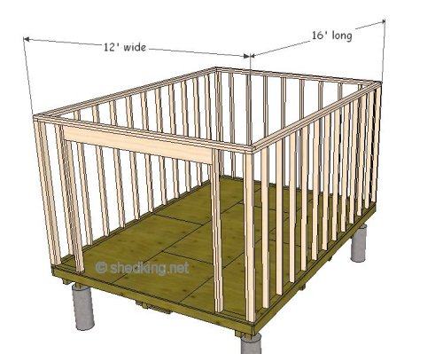 sample wall dimensions for a gable roof