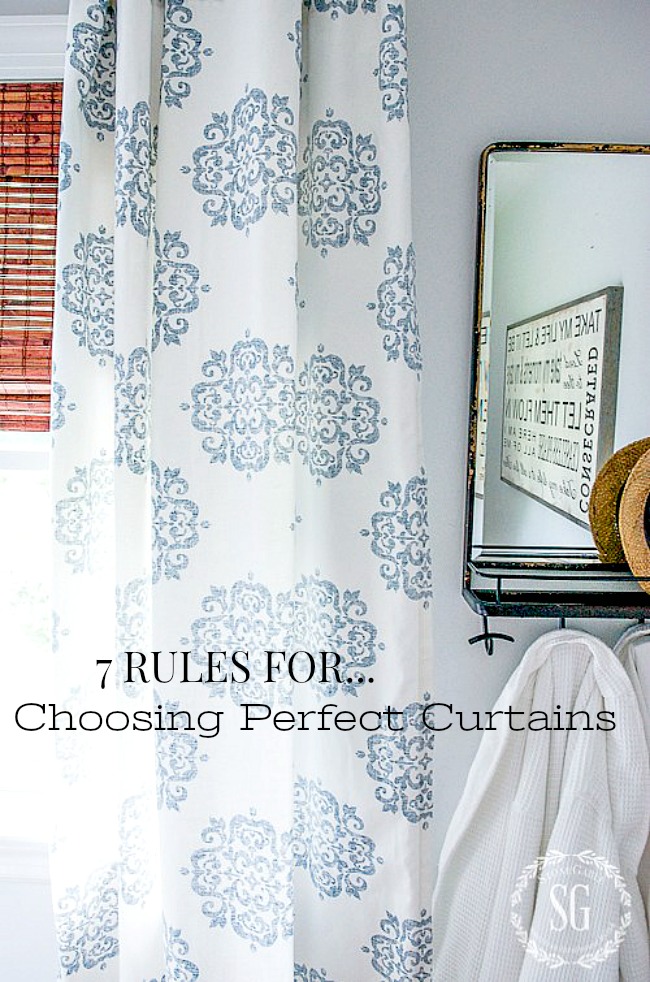 7 RULES FOR CHOOSING PERFECT CURTAINS- With these rules in hand you can choose, hang and enjoy your perfect curtains!