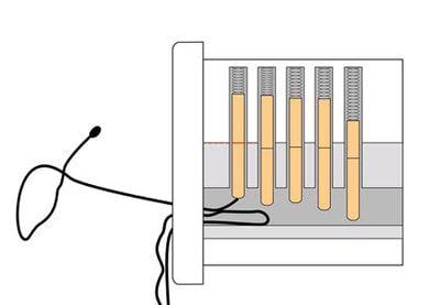 Вскрытие цилиндрового замка шпильками
